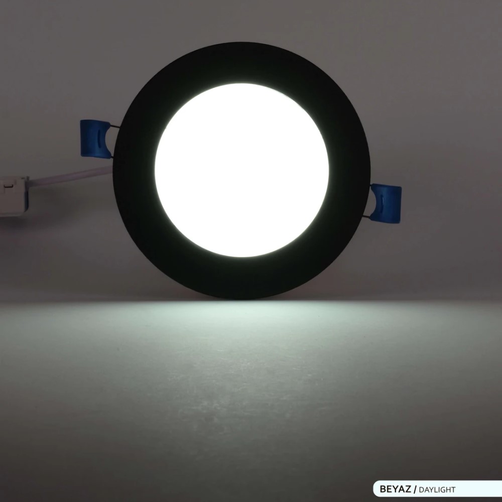 ACK 6 W Led Panel - Beyaz Işık (6500K) - Siyah Kasa - Yuvarlak - Sıva Altı - AP01-00631 ACK 6 W Led Panel - Beyaz Işık (6500K) - Siyah Kasa - Yuvarlak - Sıva Altı - AP01-00631