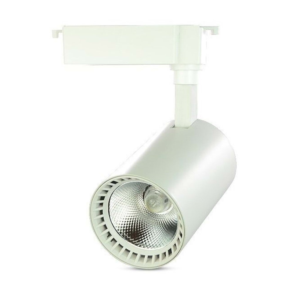 Dünya Led 30 W COB Led Ray Spot - Gün Işığı (3000K) - Beyaz Kasa - Monofaze - HS506-BG Dünya Led 30 W COB Led Ray Spot - Gün Işığı (3000K) - Beyaz Kasa - Monofaze - HS506-BG