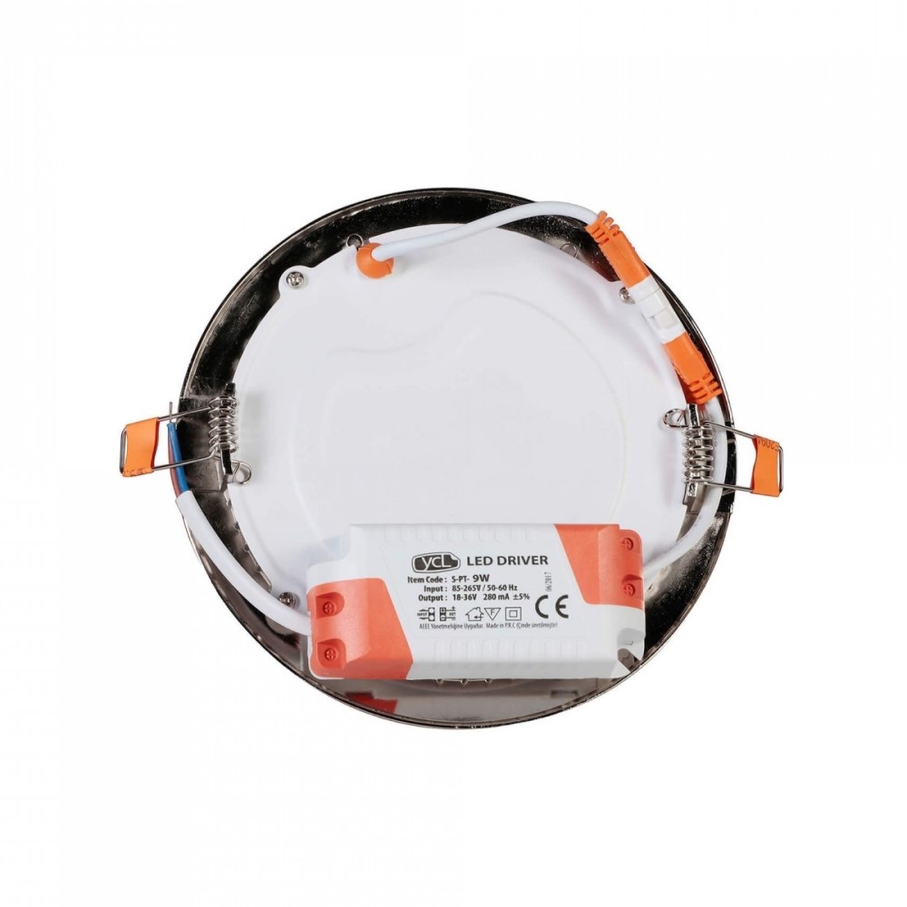 YCL 9 W Led Panel - Beyaz Işık (6500K) - Saten Kasa - Yuvarlak - Sıva Altı - ALP-1109B YCL 9 W Led Panel - Beyaz Işık (6500K) - Saten Kasa - Yuvarlak - Sıva Altı - ALP-1109B
