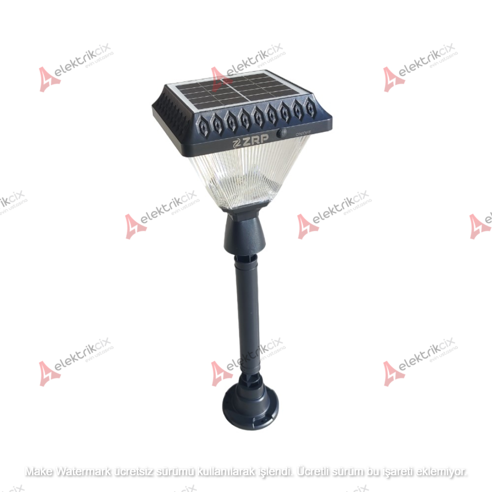 Zerpa 30 W Solar Kare Direkli Bahçe Aydınlatma Armatürü - Sarı Işık (4000K) - IP65 - ZRP452 Zerpa 30 W Solar Kare Direkli Bahçe Aydınlatma Armatürü - Sarı Işık (4000K) - IP65 - ZRP452